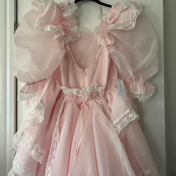 NWT Selkie Duchess Sugarfrill Dress in Baby Soft Pink size Small - Picture 4 of 10